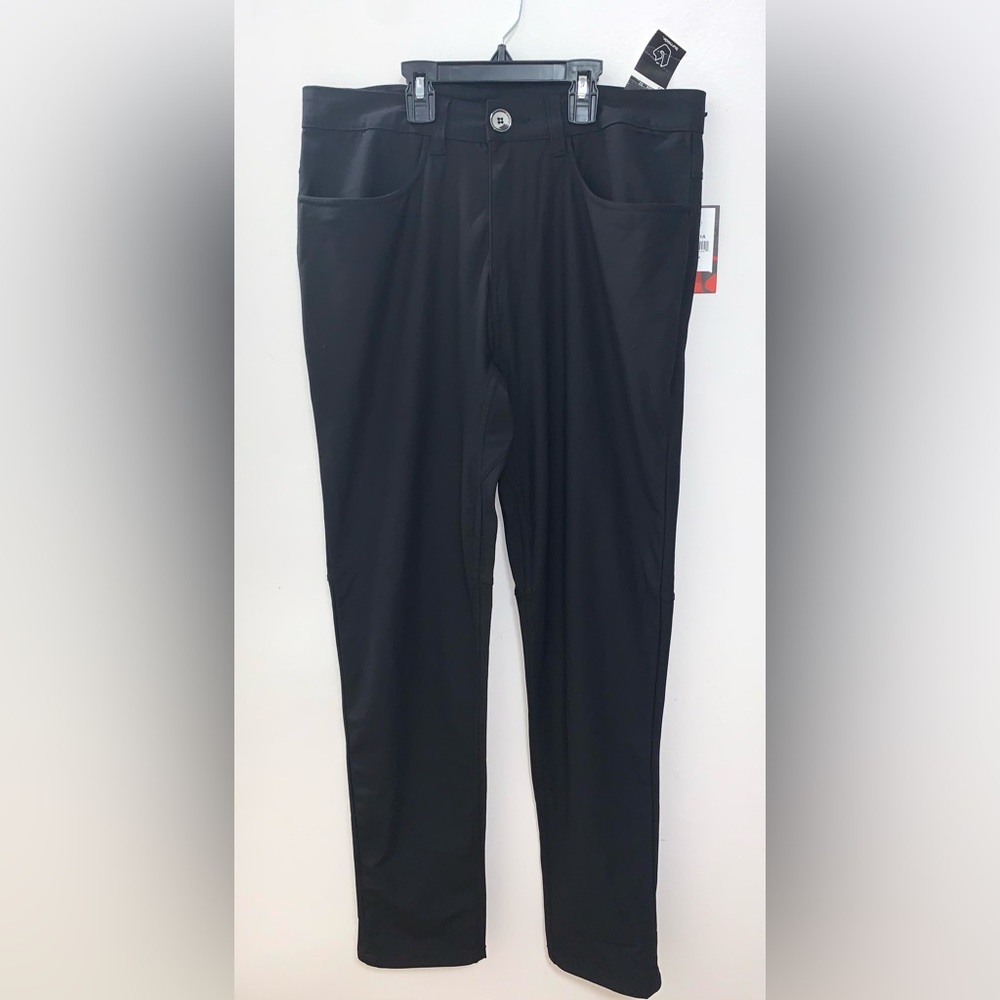 Burnside Men’s Black Modern Fit Everywhere Tech Pants Size 32